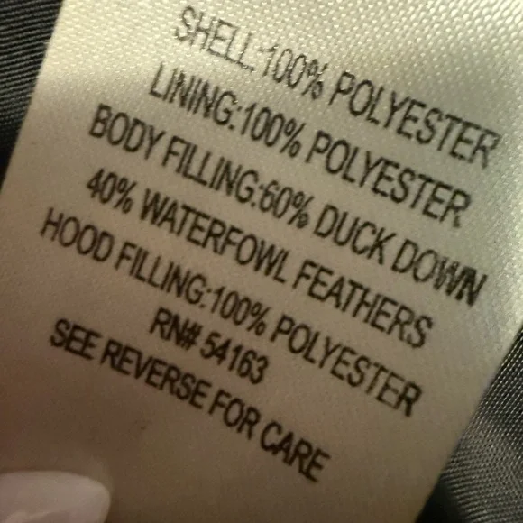 Calvin Klein Duck Down Waterfowl Feathers Hooded Puffer Coat (S) - Picture 11 of 11